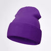 Winter Hat Beanie Plain Knitted Autumn Winter Warm Ski Cuff Cap Wool Soft Slouchy Skull Caps Beanies Men Women Street Hats