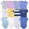 Uniesx Newborn Baby Rompers Clothing 7Pcs/Lot Infant Jumpsuits 100%Cotton Children Roupa De Bebe Girls&Boys Baby Clothes