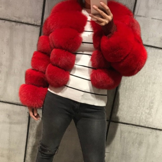 Fur coat Environmental fur winter new style Women's clothing Leather fake fur coat High quality fur Round neck to keep warm