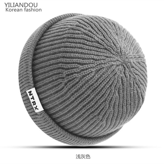 Winter Hats For Women Woman Knitted Warm Winter Beanies Landlord Hat Caps Cool Street Wear Melon Hat For Hip Hop Girls Boys