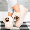 Women Loafers Warm Moccasin Shoes Plush Winter Snow Boots Ladies Causal Non Slip Woman Flock Female Flats Cotton Shoes New