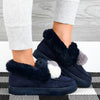 Women Loafers Warm Moccasin Shoes Plush Winter Snow Boots Ladies Causal Non Slip Woman Flock Female Flats Cotton Shoes New