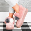 Women Loafers Warm Moccasin Shoes Plush Winter Snow Boots Ladies Causal Non Slip Woman Flock Female Flats Cotton Shoes New