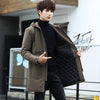 Men Jackets Autumn Winter Men's Trench Coat Men Casual Thicken Warm Hooded Jacket Male Windbreaker Outerwear Jaquet Man coat 6XL