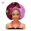 African Fashion Head Scarf Print Wax Cotton Women African Clothing Bazin Rich Headwear African Head Wraps For Women AF002