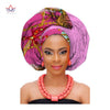 African Fashion Head Scarf Print Wax Cotton Women African Clothing Bazin Rich Headwear African Head Wraps For Women AF002