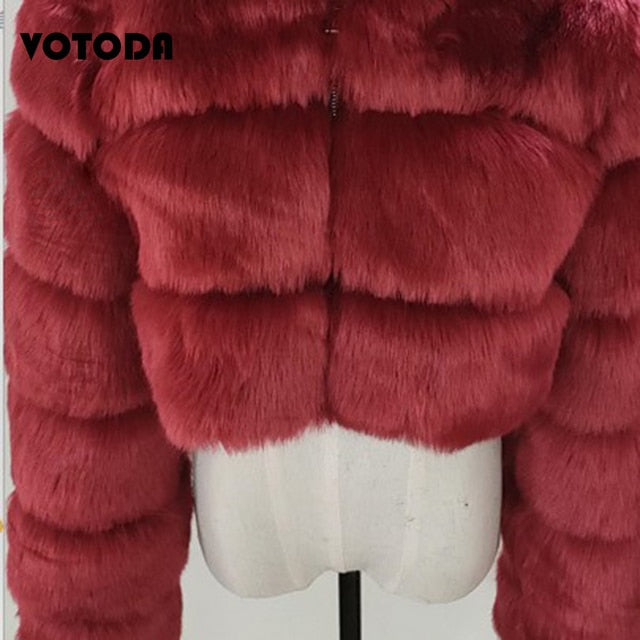 Women Mink Coats Winter Top Fashion Faux Fur Coat Elegant Thick Warm Outerwear Woman Fluffy Furry Fake Fur Jacket Mujer S-4xl