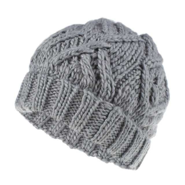 Winter Women Hat 2020 New Autumn Handmade Female Warm Cap Knitted Beanie Girl Hats Woman Bonnet Femme Chunky Thick Stretchy Hats