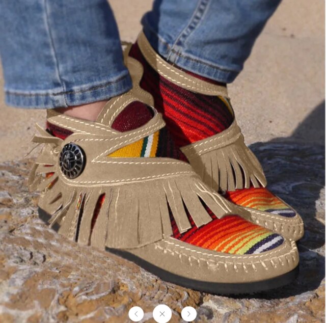 Women Keep Warm Cotton Boots Cow Suede Leather Winter Shoes Woman Plush Women Snow Boots Moccasin Ankle Flat Boots  Botas Mujer