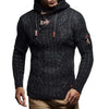 Mens Jumpers Sweaters Autumn Winter New Casual Long Sleeve Hooded Sweater Men Warm Slim Fit Knitted Sweater Pullover Men S-XXXL