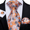 Classic Paisley Striped Plaid Men's Ties 8cm Silk Jucquard Business Wedding Neck Tie Handkerchief Set Cravat Ties Gifts DiBanGu