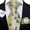 Classic Paisley Striped Plaid Men's Ties 8cm Silk Jucquard Business Wedding Neck Tie Handkerchief Set Cravat Ties Gifts DiBanGu