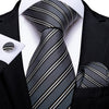 Classic Paisley Striped Plaid Men's Ties 8cm Silk Jucquard Business Wedding Neck Tie Handkerchief Set Cravat Ties Gifts DiBanGu