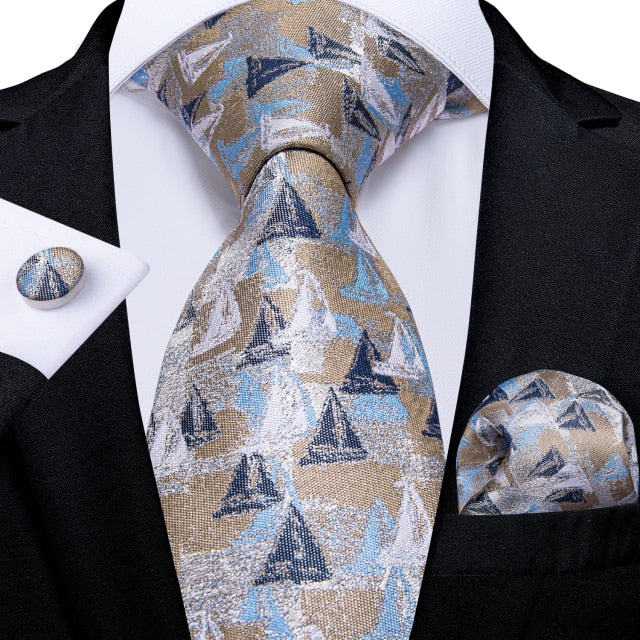 Classic Paisley Striped Plaid Men's Ties 8cm Silk Jucquard Business Wedding Neck Tie Handkerchief Set Cravat Ties Gifts DiBanGu