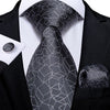 Classic Paisley Striped Plaid Men's Ties 8cm Silk Jucquard Business Wedding Neck Tie Handkerchief Set Cravat Ties Gifts DiBanGu