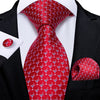 Classic Paisley Striped Plaid Men's Ties 8cm Silk Jucquard Business Wedding Neck Tie Handkerchief Set Cravat Ties Gifts DiBanGu