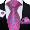 Classic Paisley Striped Plaid Men's Ties 8cm Silk Jucquard Business Wedding Neck Tie Handkerchief Set Cravat Ties Gifts DiBanGu
