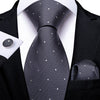 Classic Paisley Striped Plaid Men's Ties 8cm Silk Jucquard Business Wedding Neck Tie Handkerchief Set Cravat Ties Gifts DiBanGu