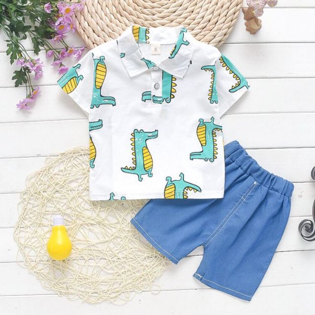 Boys Clothing Sets Summer Baby Newborn Clothes Suit Gentleman Style Wedding Shirt +Pants 2pcs Clothes for Boys Summer Set
