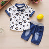 Boys Clothing Sets Summer Baby Newborn Clothes Suit Gentleman Style Wedding Shirt +Pants 2pcs Clothes for Boys Summer Set
