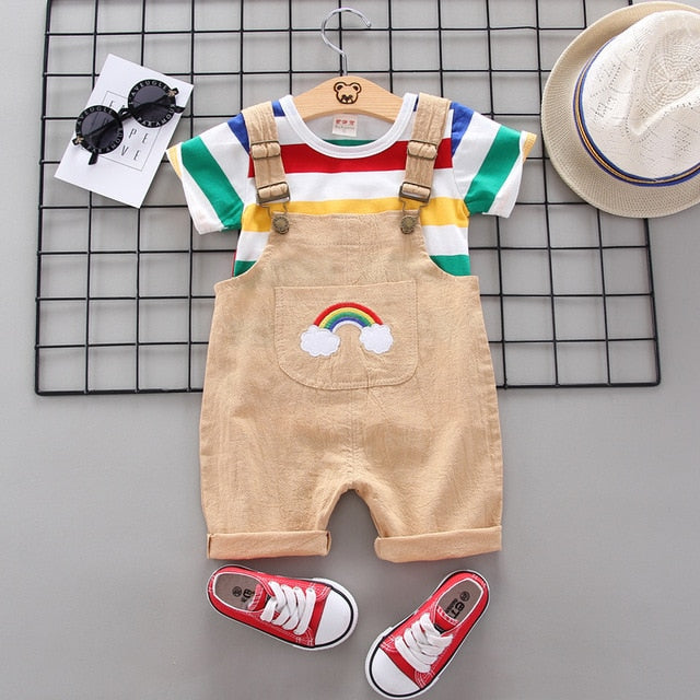 Boys Clothing Sets Summer Baby Newborn Clothes Suit Gentleman Style Wedding Shirt +Pants 2pcs Clothes for Boys Summer Set