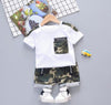 Boys Clothing Sets Summer Baby Newborn Clothes Suit Gentleman Style Wedding Shirt +Pants 2pcs Clothes for Boys Summer Set
