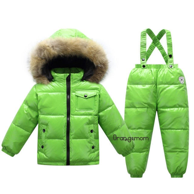 Orangemom Russia Winter Children's Clothing Sets Girls Clothes New Year's Eve Boys Parka Kids Jackets Coat Down Snowsuit 2-6Year