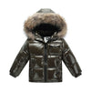 Black Winter Jacket Parka For Boys Winter Coat 90% Down Girls Jackets Children's Clothing Snow Wear Kids Outerwear Boy Clothes