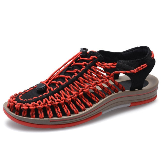 Size 35-48 Men Shoes High Quality Handmade Mens Sandals Summer Soft Non-slip Gladiator Sandals Men Hiking Beach Platform Sandals