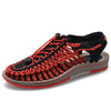 Size 35-48 Men Shoes High Quality Handmade Mens Sandals Summer Soft Non-slip Gladiator Sandals Men Hiking Beach Platform Sandals