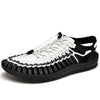 Size 35-48 Men Shoes High Quality Handmade Mens Sandals Summer Soft Non-slip Gladiator Sandals Men Hiking Beach Platform Sandals