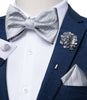 Adjustable Self Tie Bow Ties For Men 100% Silk Jacquard Woven Pink Solid Men Classic Wedding Party Butterfly Bowknot DiBanGu