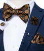 Adjustable Self Tie Bow Ties For Men 100% Silk Jacquard Woven Pink Solid Men Classic Wedding Party Butterfly Bowknot DiBanGu