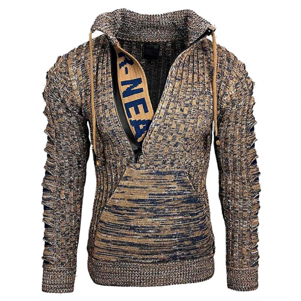 Fashion Men's Sweater Hoodies Casual Long Sleeves Thickening Warm Trend Shirt Sweaters Jackets Classic Cardigan Sweater Coat Men