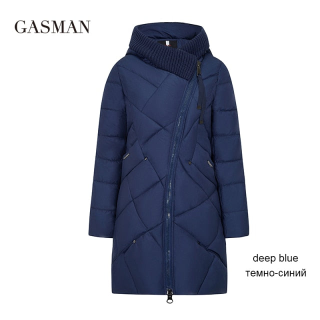 GASMAN 2021 Winter Collection Brand Fashion Thick Women Winter Bio Down Jackets Hooded Women Parkas Coats Plus Size 5XL 6XL 1702
