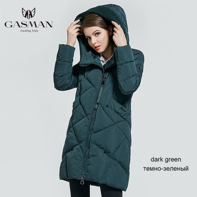 GASMAN 2021 Winter Collection Brand Fashion Thick Women Winter Bio Down Jackets Hooded Women Parkas Coats Plus Size 5XL 6XL 1702
