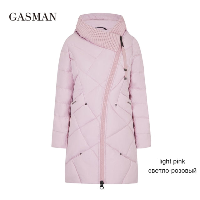 GASMAN 2021 Winter Collection Brand Fashion Thick Women Winter Bio Down Jackets Hooded Women Parkas Coats Plus Size 5XL 6XL 1702