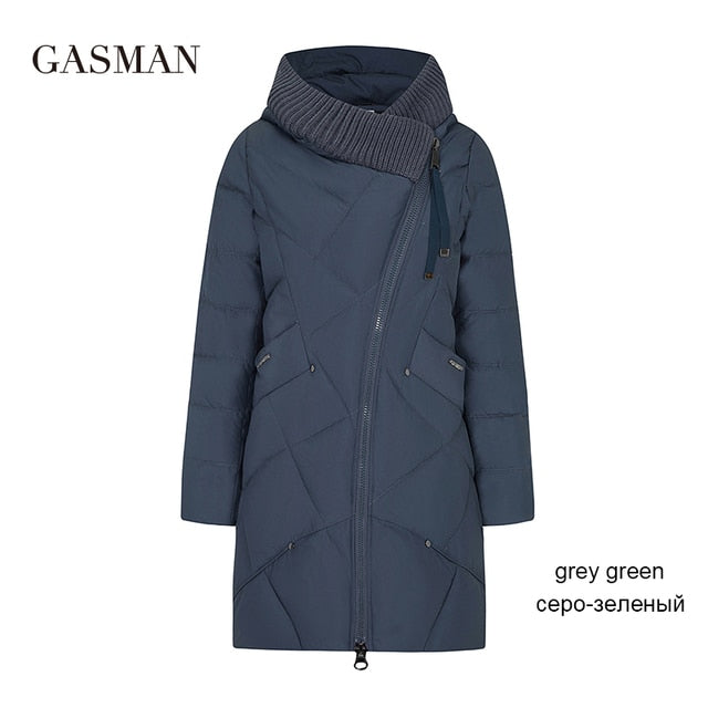 GASMAN 2021 Winter Collection Brand Fashion Thick Women Winter Bio Down Jackets Hooded Women Parkas Coats Plus Size 5XL 6XL 1702