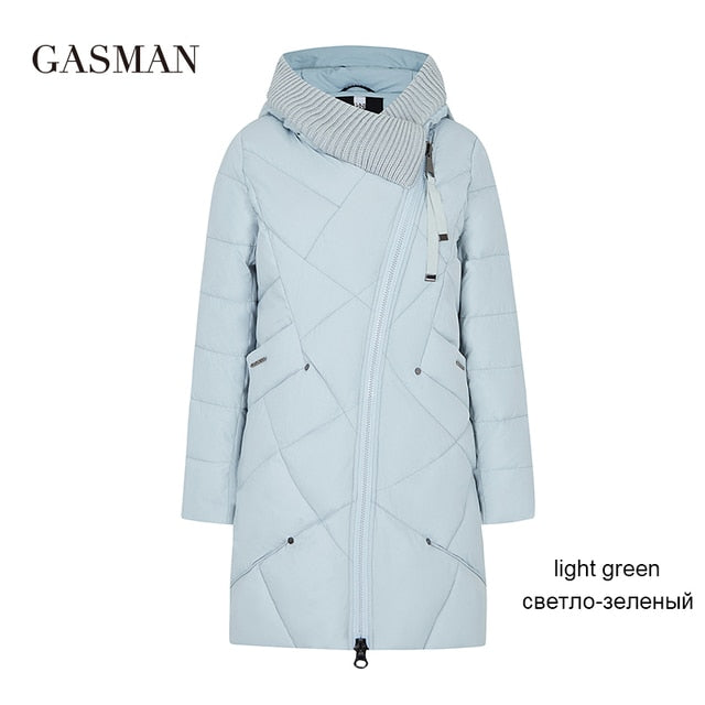 GASMAN 2021 Winter Collection Brand Fashion Thick Women Winter Bio Down Jackets Hooded Women Parkas Coats Plus Size 5XL 6XL 1702