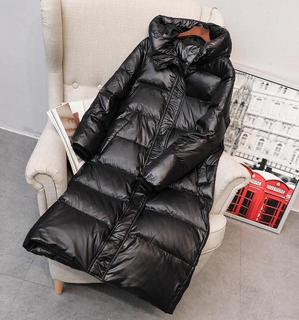 90% White Duck Down Jacket 2021 Women Winter Jacket Long Thick Coat For Women Hooded Down Parka Warm Female Clothes Waterproof