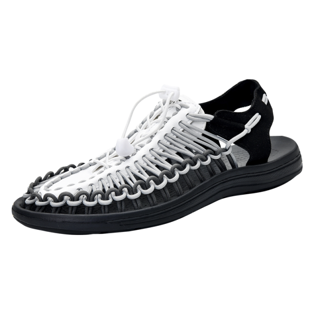 New Designer Hand-woven Men Sandals Breathable Loafer Sports Beach Shoes Outdoor Comfortable High-elastic Men Sandals