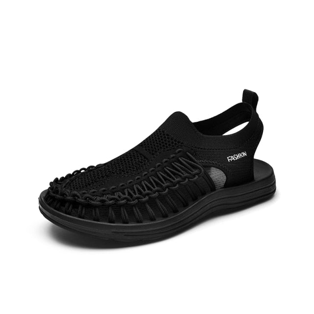 New Designer Hand-woven Men Sandals Breathable Loafer Sports Beach Shoes Outdoor Comfortable High-elastic Men Sandals