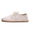 Spring Autumn Hemp Wrap Mens Casual Espadrilles Shoes Man Breathable Canvas Flat Shoes Male Fashion Sewing Slip On Loafers