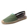 Spring Autumn Hemp Wrap Mens Casual Espadrilles Shoes Man Breathable Canvas Flat Shoes Male Fashion Sewing Slip On Loafers