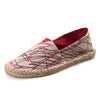 Spring Autumn Hemp Wrap Mens Casual Espadrilles Shoes Man Breathable Canvas Flat Shoes Male Fashion Sewing Slip On Loafers