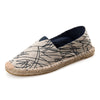 Spring Autumn Hemp Wrap Mens Casual Espadrilles Shoes Man Breathable Canvas Flat Shoes Male Fashion Sewing Slip On Loafers