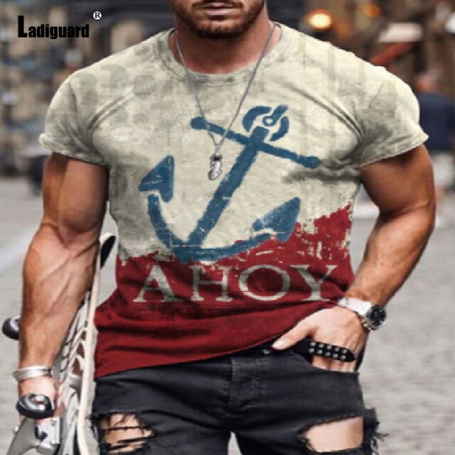 Sexy Mens clothing Basic Tops Fashion Playing cards Print T-shirt 2021 Summer Casual Pullovers Men Tees Shirt Plus Size S-5XL