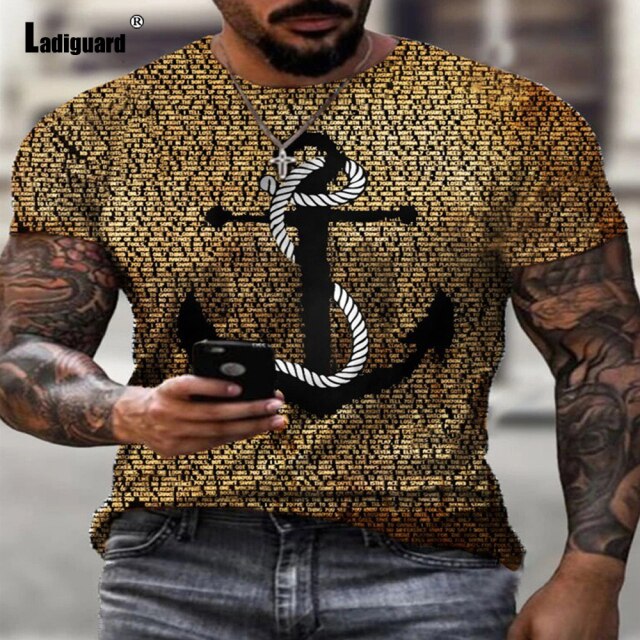 Sexy Mens clothing Basic Tops Fashion Playing cards Print T-shirt 2021 Summer Casual Pullovers Men Tees Shirt Plus Size S-5XL
