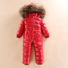 -30 Russian Winter Snowsuit 2021 Boy Baby Jacket 80% Duck Down Outdoor Infant Clothes Girls Climbing For Boys Kids Jumpsuit 2~5y