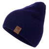 1 Pcs Hat PU Letter True Casual Beanies For Men Women Warm Knitted Winter Hat Fashion Solid Hip-hop Beanie Hat Unisex Cap